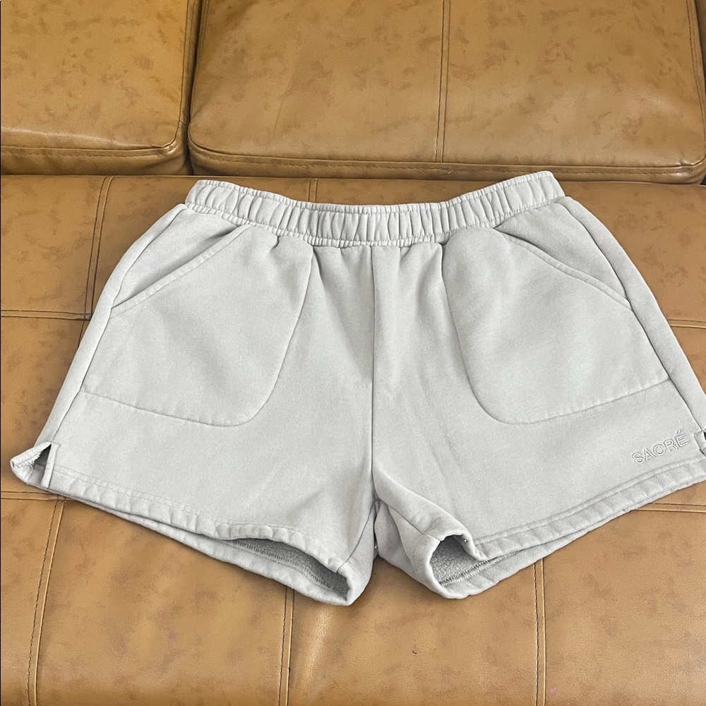 Sage Women's Athletic Shorts in Light Gray
